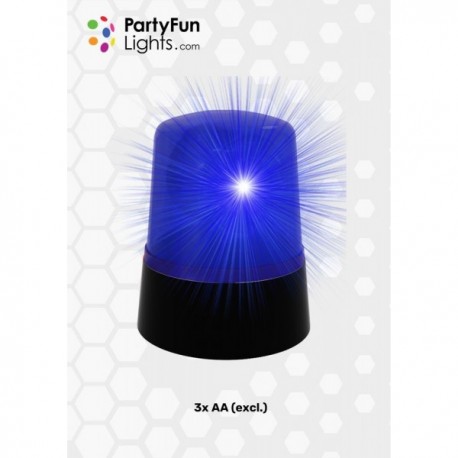 Effetto luce LED sirena Polizia Blu Party Fun Lights
